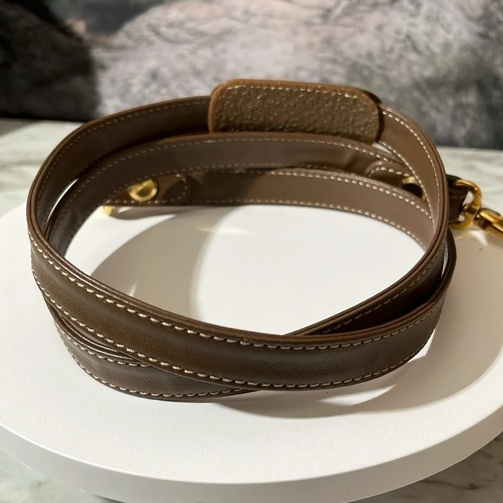 BORBONESE Handbag Global Pattern Beige Suede x Leather - Picture 17 of 17